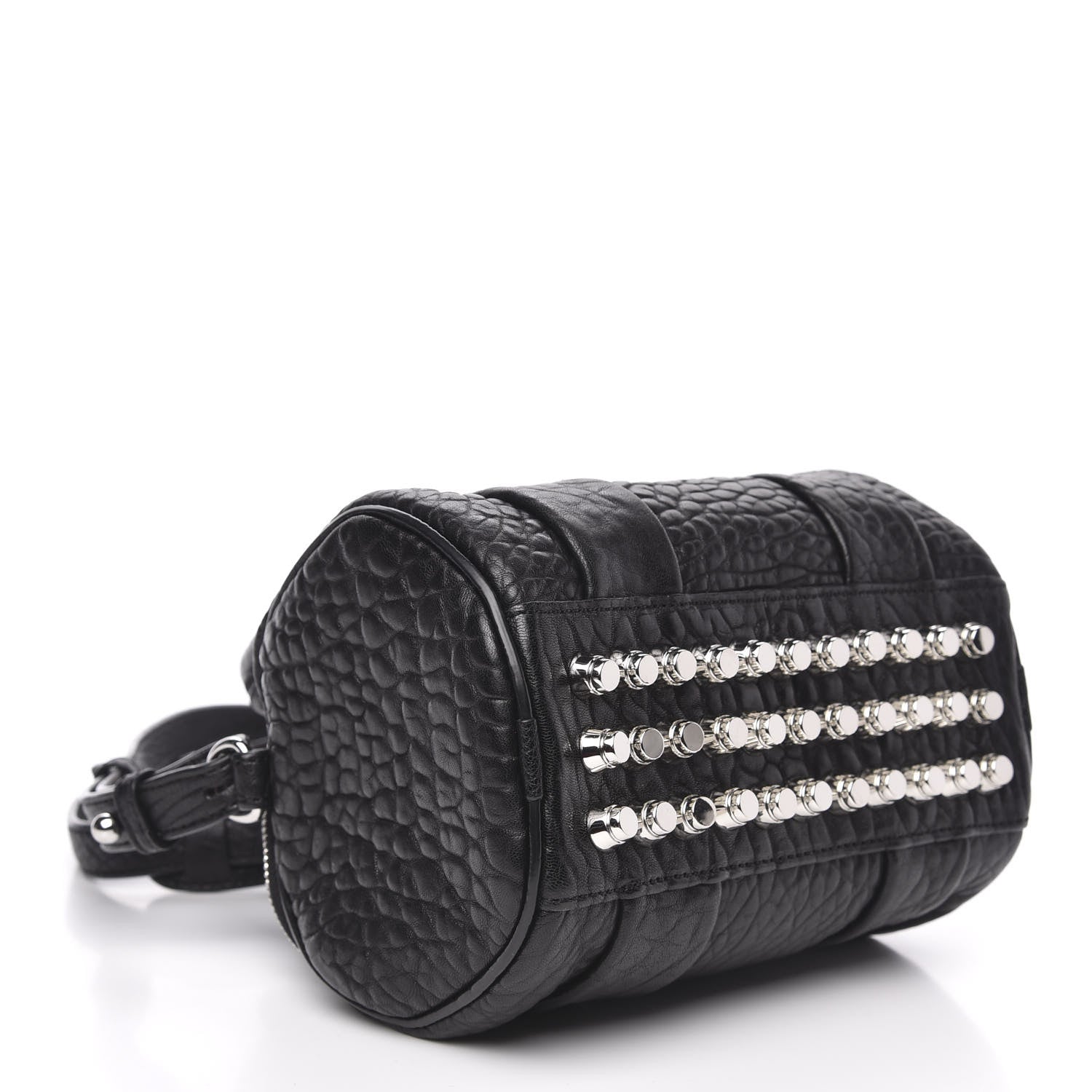 Alexander Wang Pebbled Lambskin Mini Rockie Black Rhodium Hardware 4 of 9