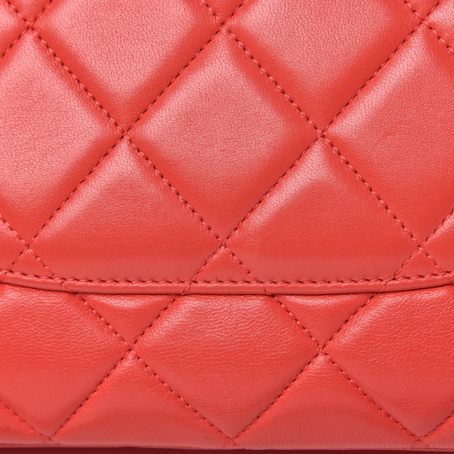 Lambskin Quilted Small Trendy CC Flap Dual Handle Bag Red