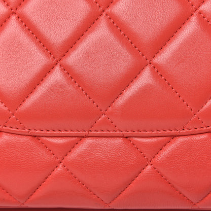 Chanel Lambskin Quilted Small Trendy CC Flap Dual Handle Bag Red 14 of 16