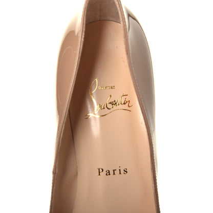 Christian Louboutin Patent Bianca 120 Pumps 38 Nude 6 of 7