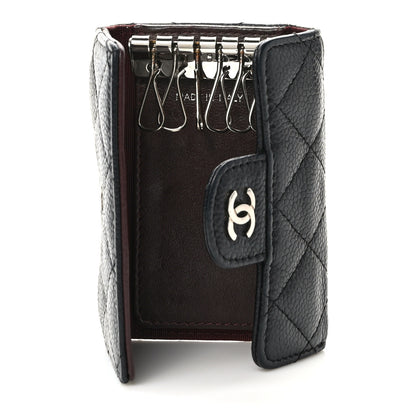 Chanel Caviar Quilted 6 Key Holder Black 5 of 9
