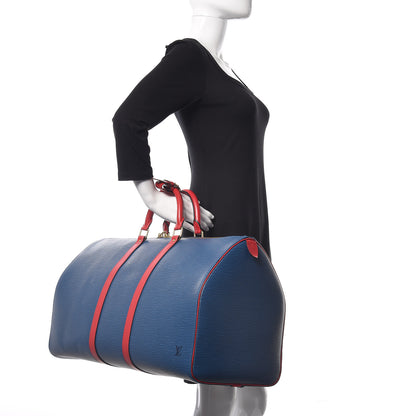 Louis Vuitton Epi Keepall 55 Toledo Castillan Red 2 of 14