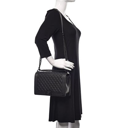 Chanel Caviar Quilted New Medium Boy Flap So Black 2 of 11