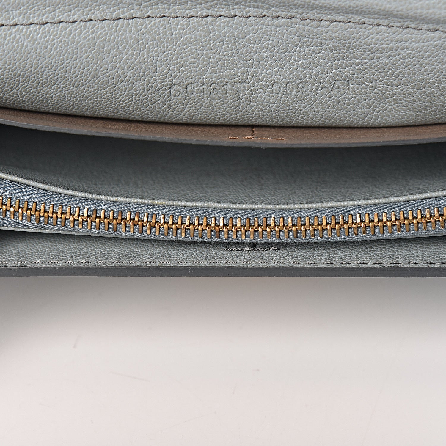 Tom Ford Calfskin Natalia Wallet On Chain Light Blue 12 of 14