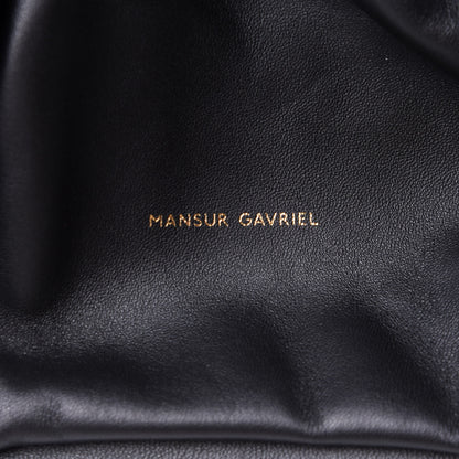 Mansur Gavriel Lambskin Wave Frame Clutch Black 7 of 9
