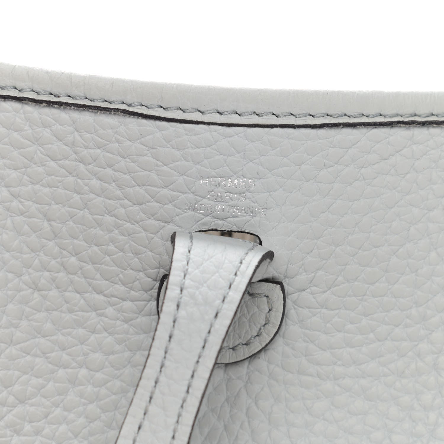 Hermes Taurillon Clemence Amazone Evelyne TPM Gris Perle Etain 5 of 11
