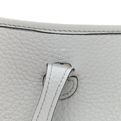 Hermes Taurillon Clemence Amazone Evelyne TPM Gris Perle Etain 5 of 11