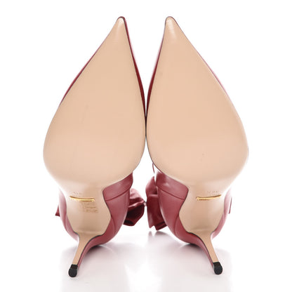 Gucci Nappa Queen Margaret Pumps 36.5 Hibiscus Red 5 of 7