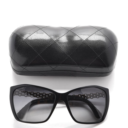 Chanel Lambskin Quilted Reissue Polarized Sunglasses 5327-Q Black 8 of 8