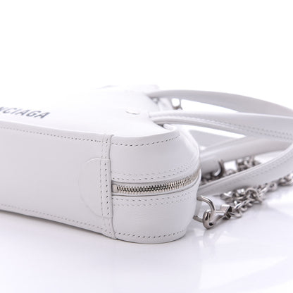 Balenciaga Calfskin XS Triangle Chain Duffle White 10 of 10