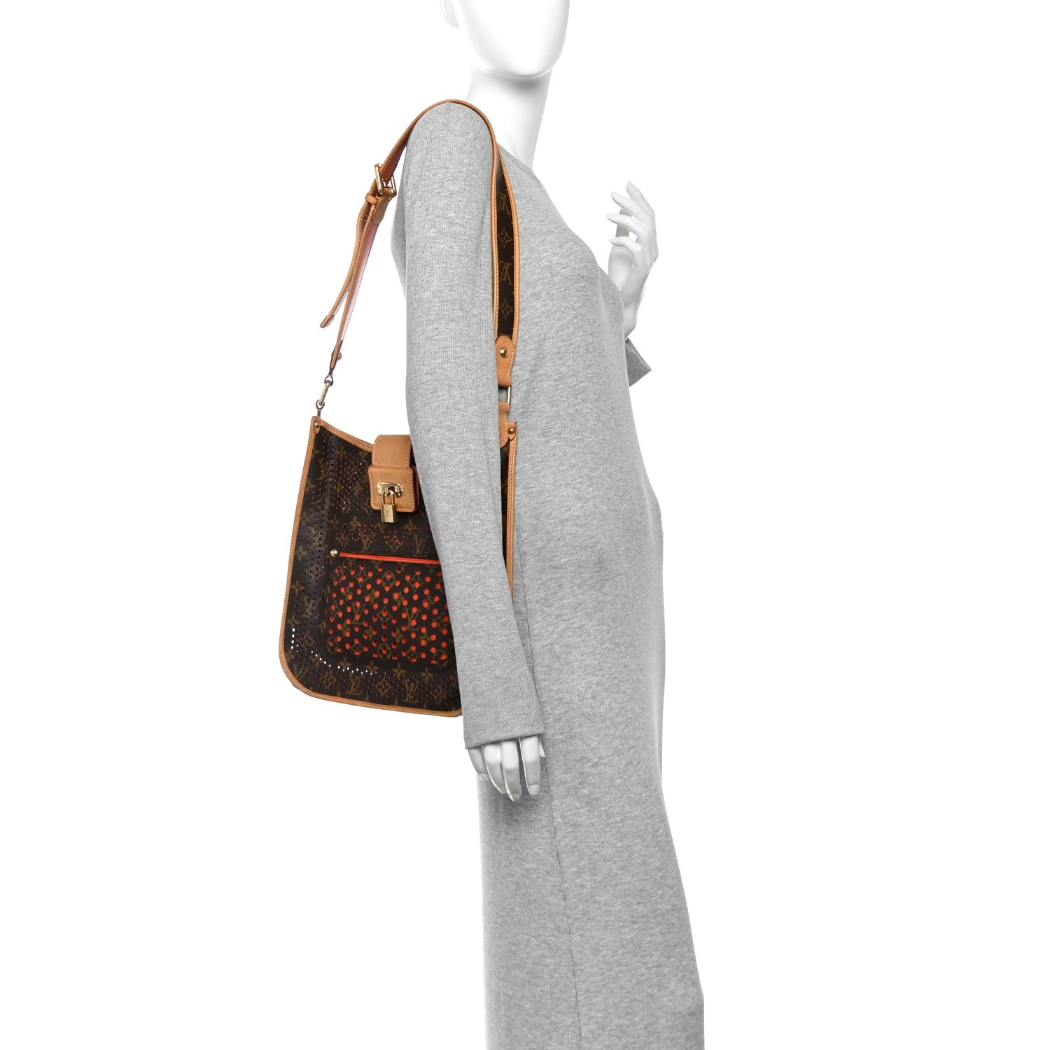 Louis Vuitton Monogram Perforated Musette Orange 2 of 13