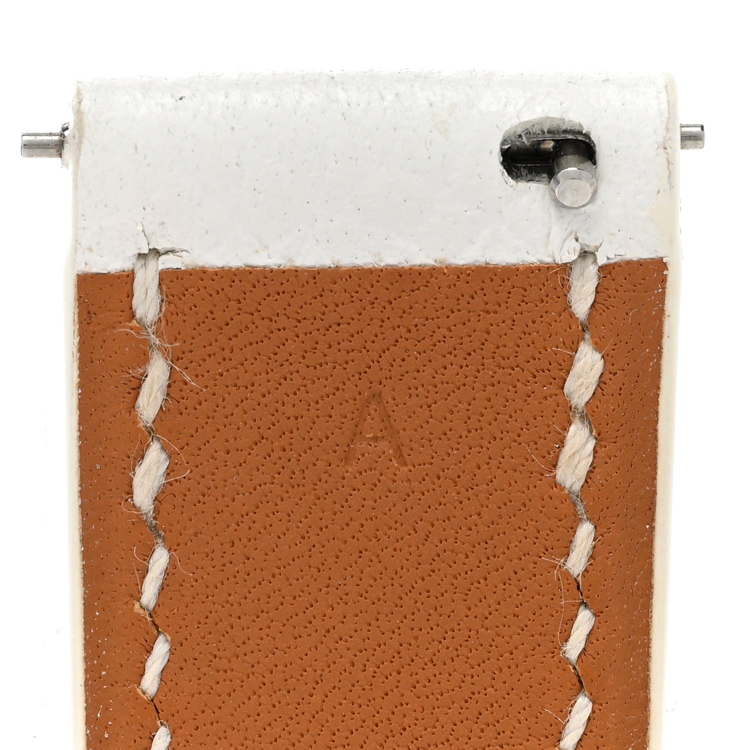 Hermes Epsom Heure H Hour Watch PM Strap White 5 of 10