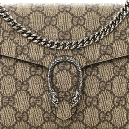 Gucci GG Supreme Monogram Mini Dionysus Chain Wallet Beige Black 8 of 19