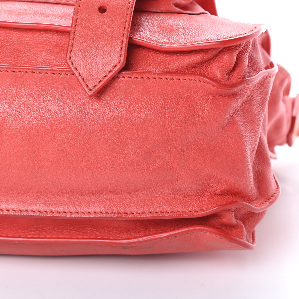 Proenza Schouler Lambskin Medium PS1 Satchel Deep Coral 15 of 19
