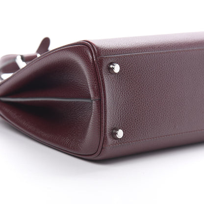 Gucci Grainy Calfskin Small Zumi Top Handle Bag Vintage Bordeaux 9 of 16