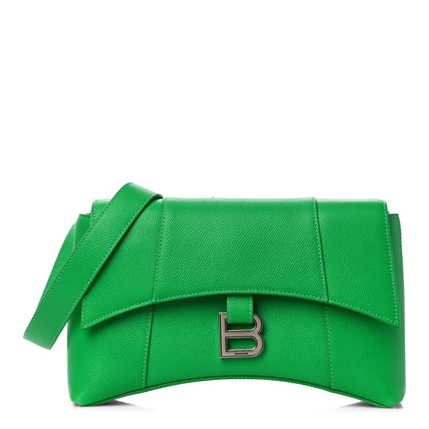 Balenciaga Grained Calfskin XS Downtown Shoulder Bag Vivid Green 1 of 10