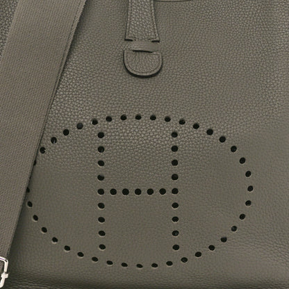 Hermes Taurillon Clemence Evelyne III GM Etain 8 of 10