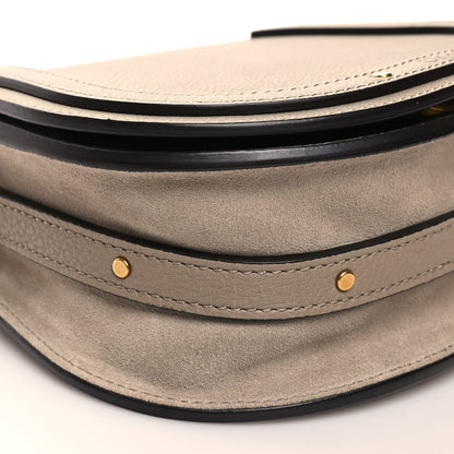 Chloe Calfskin Suede Small Nile Bracelet Bag Motty Grey 8 of 9