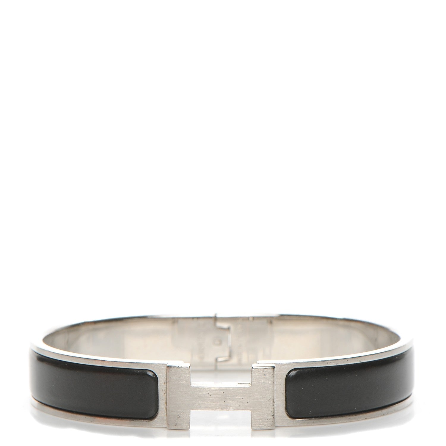 Hermes Enamel Narrow Clic Clac H Bracelet GM Black 5 of 6