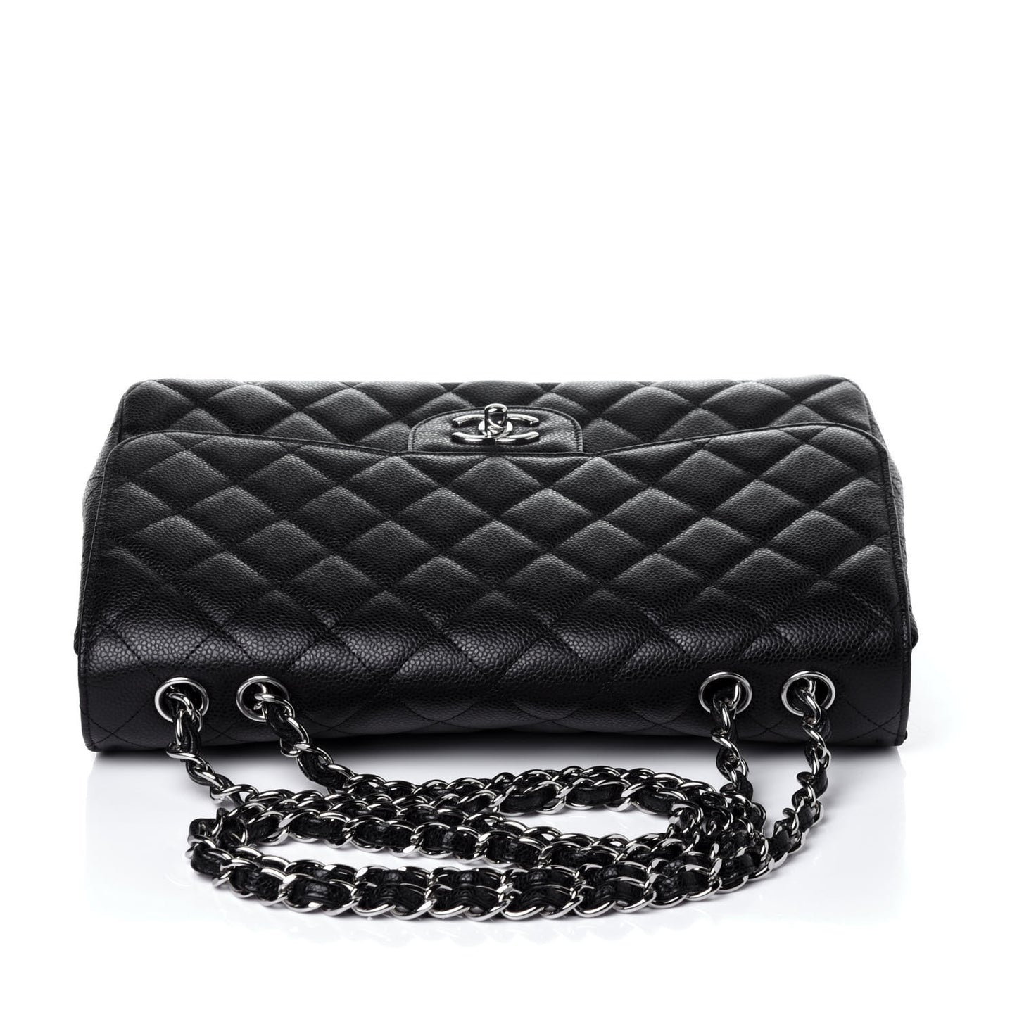Caviar Quilted Jumbo Single Flap Black