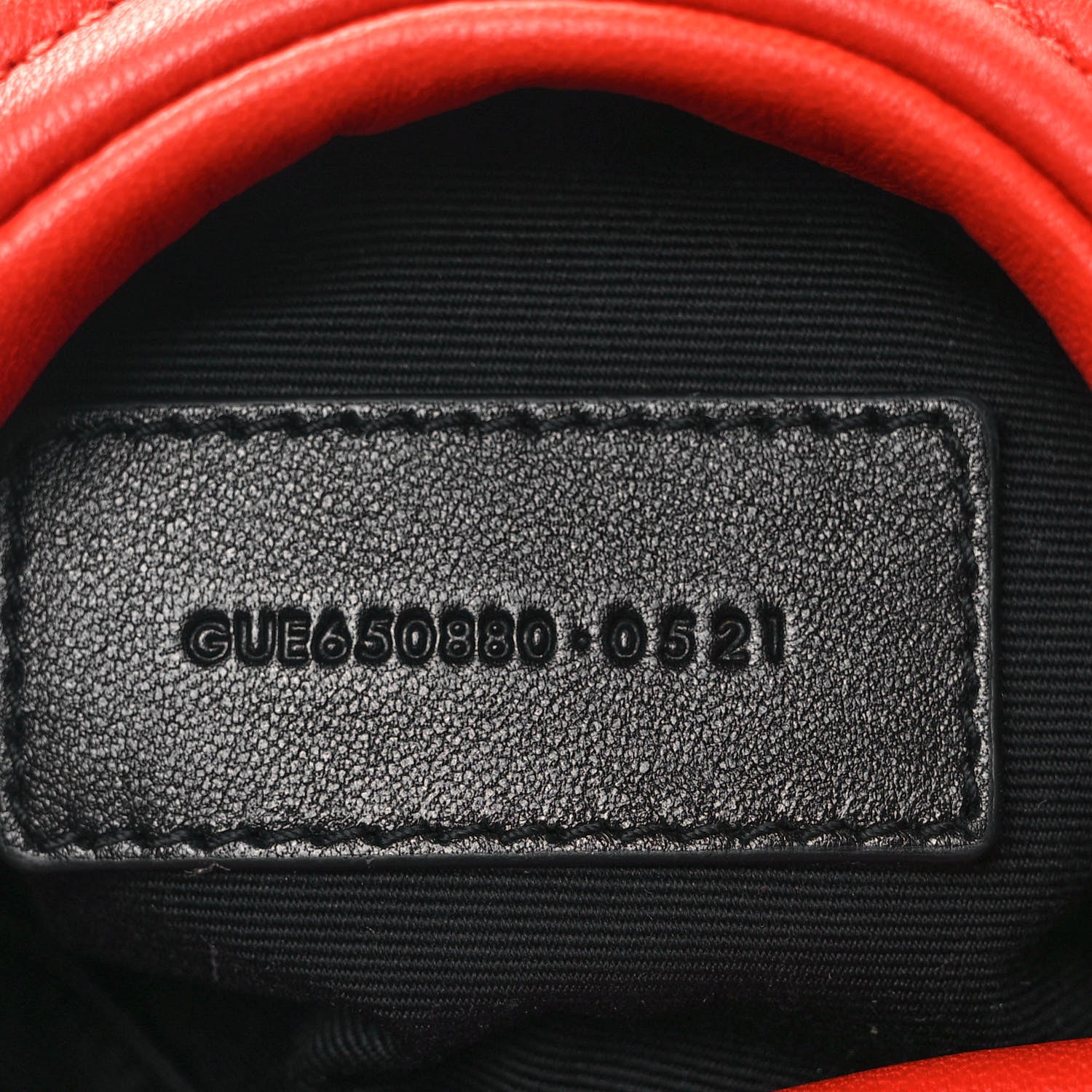 Saint Laurent Lambskin Monogram Loulou Puffer Pouch Clutch Coral 8 of 10