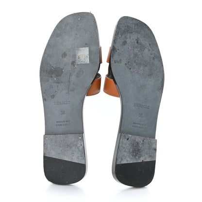 Hermes Epsom Oran Sandals 38 Naturel 5 of 10