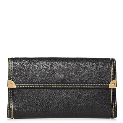 Louis Vuitton Suhali Porte Tresor International Wallet Black 1 of 12