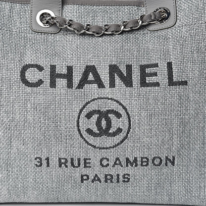 Chanel Canvas Large Deauville Tote Grey 11 of 11