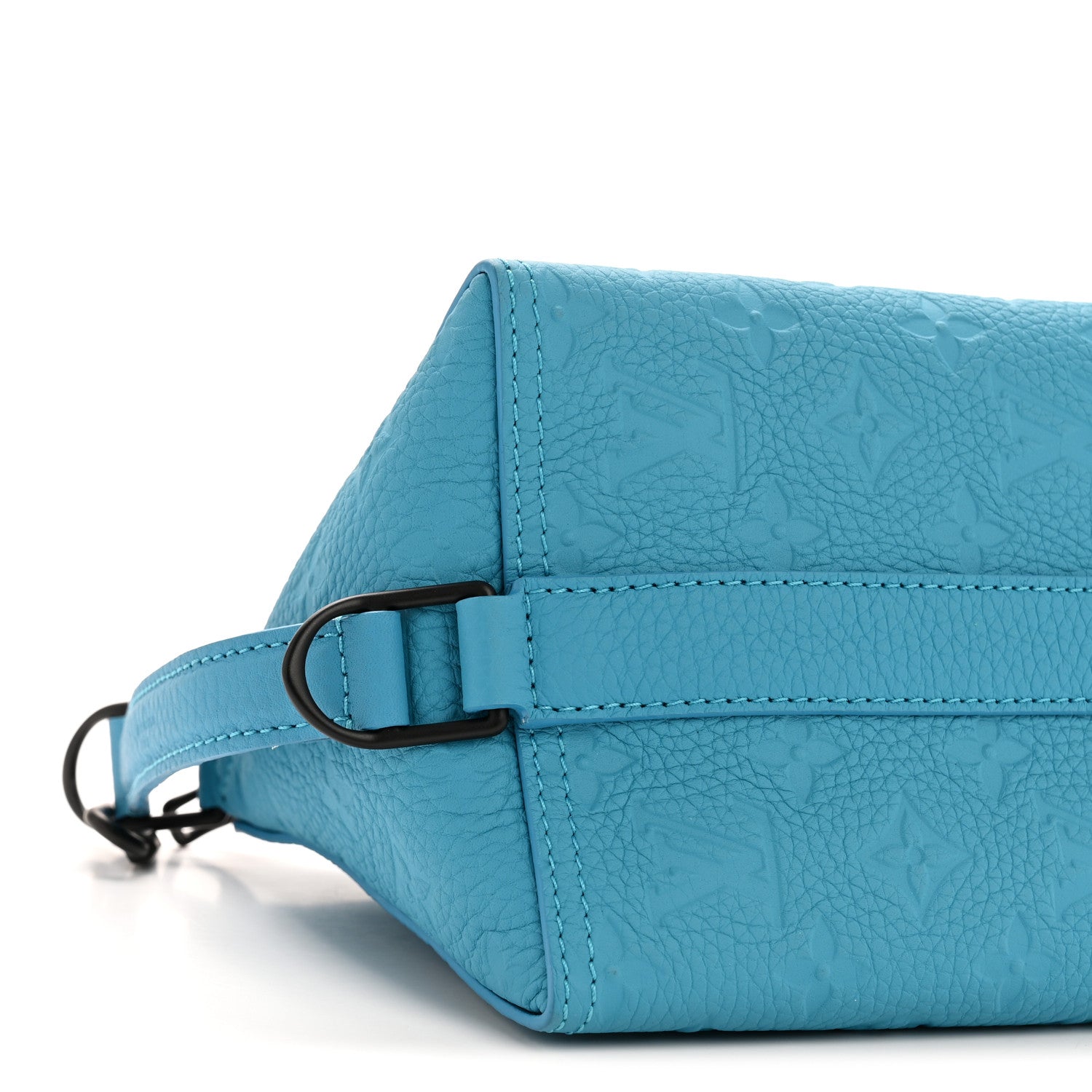 Louis Vuitton Taurillon Monogram Triangle Messenger Turquoise 9 of 12
