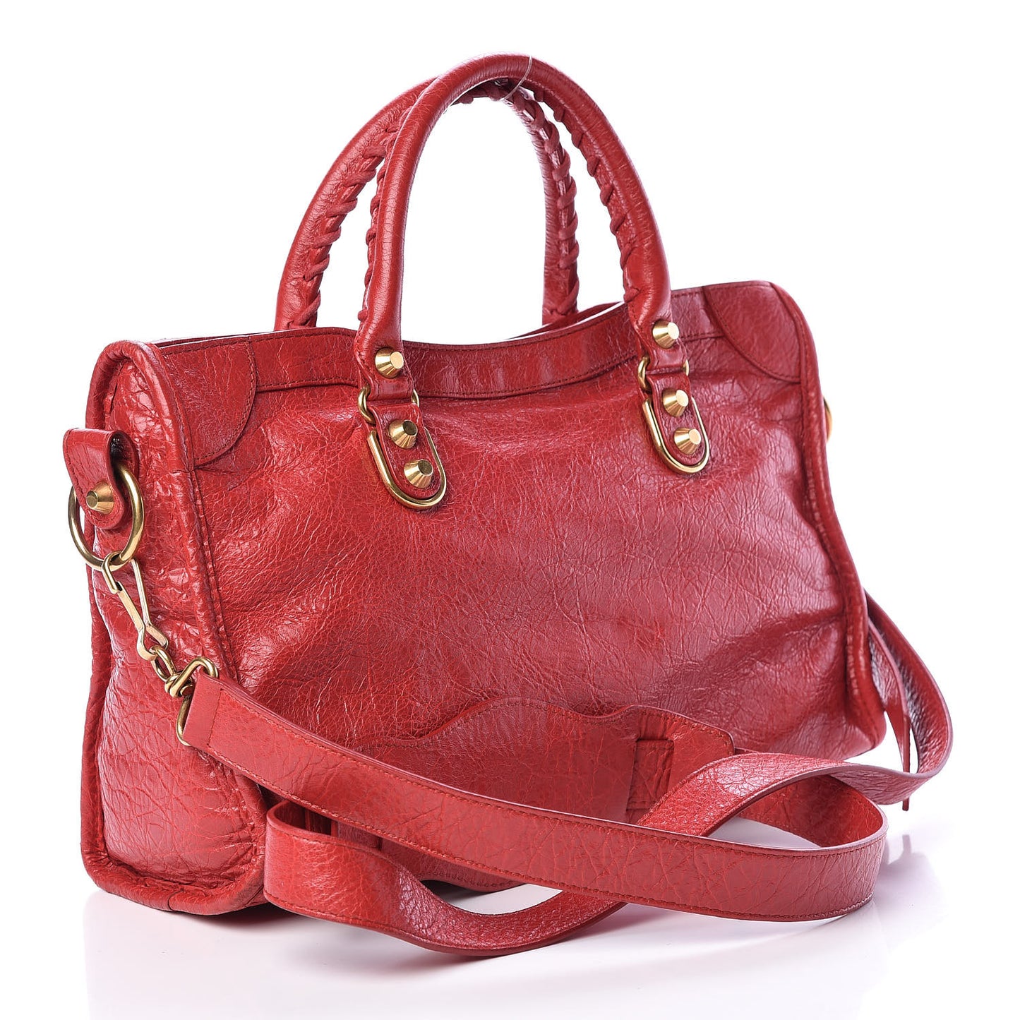 Agneau Gold Metallic Edge Hardware S City Rouge Rubis