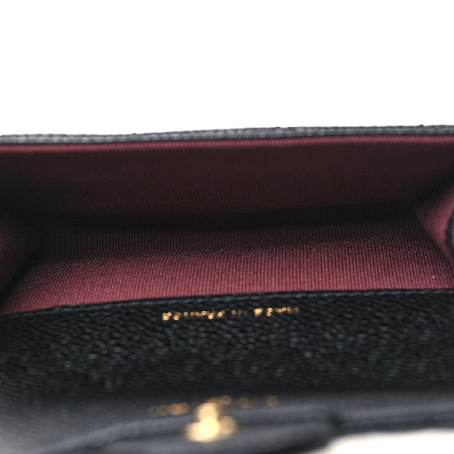 Chanel Caviar Quilted Flap Card Holder Wallet Black 5 of 12
