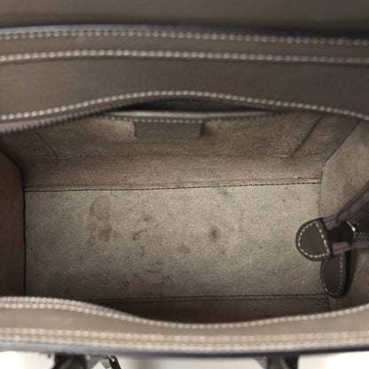 Celine Drummed Calfskin Nano Luggage Souris 4 of 9