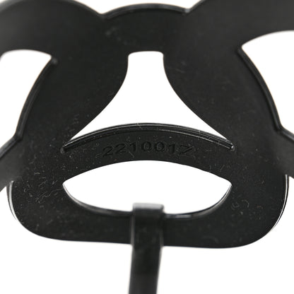 Hermes Rubber Womens Egerie Sandals 36 Black 8 of 8