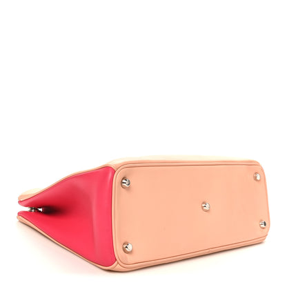 Christian Dior Smooth Calfskin Medium Tri-Color Diorissimo Tote Pink Fuchsia Orange 5 of 10