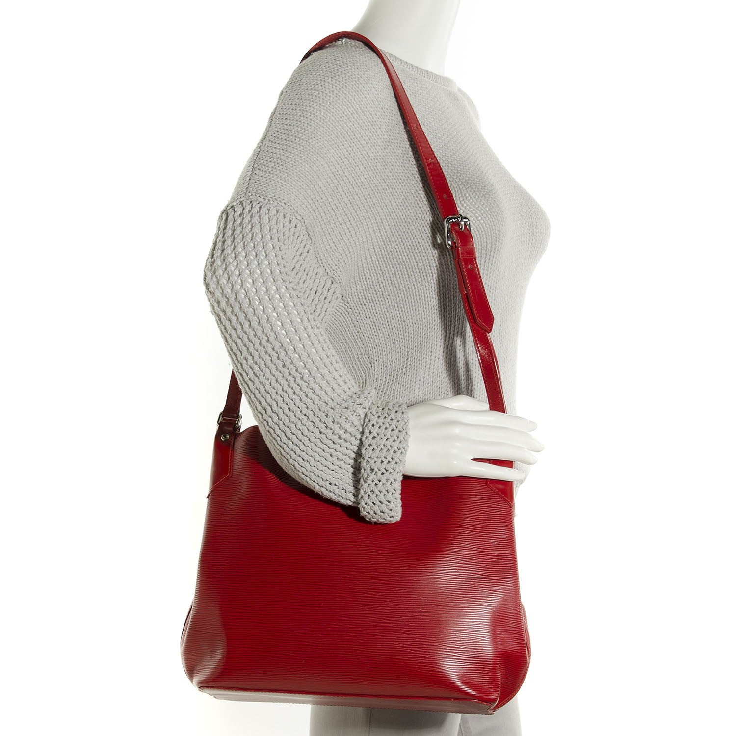 Louis Vuitton Epi Mandara MM Rouge 2 of 7
