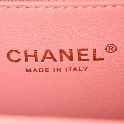 Chanel Caviar Quilted Medium CC Filigree Vanity Case Rose Pink 6 of 10