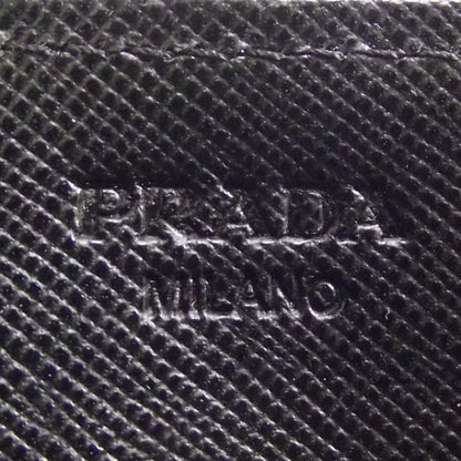 Prada Saffiano Zip Around Wallet Nero Black 6 of 9