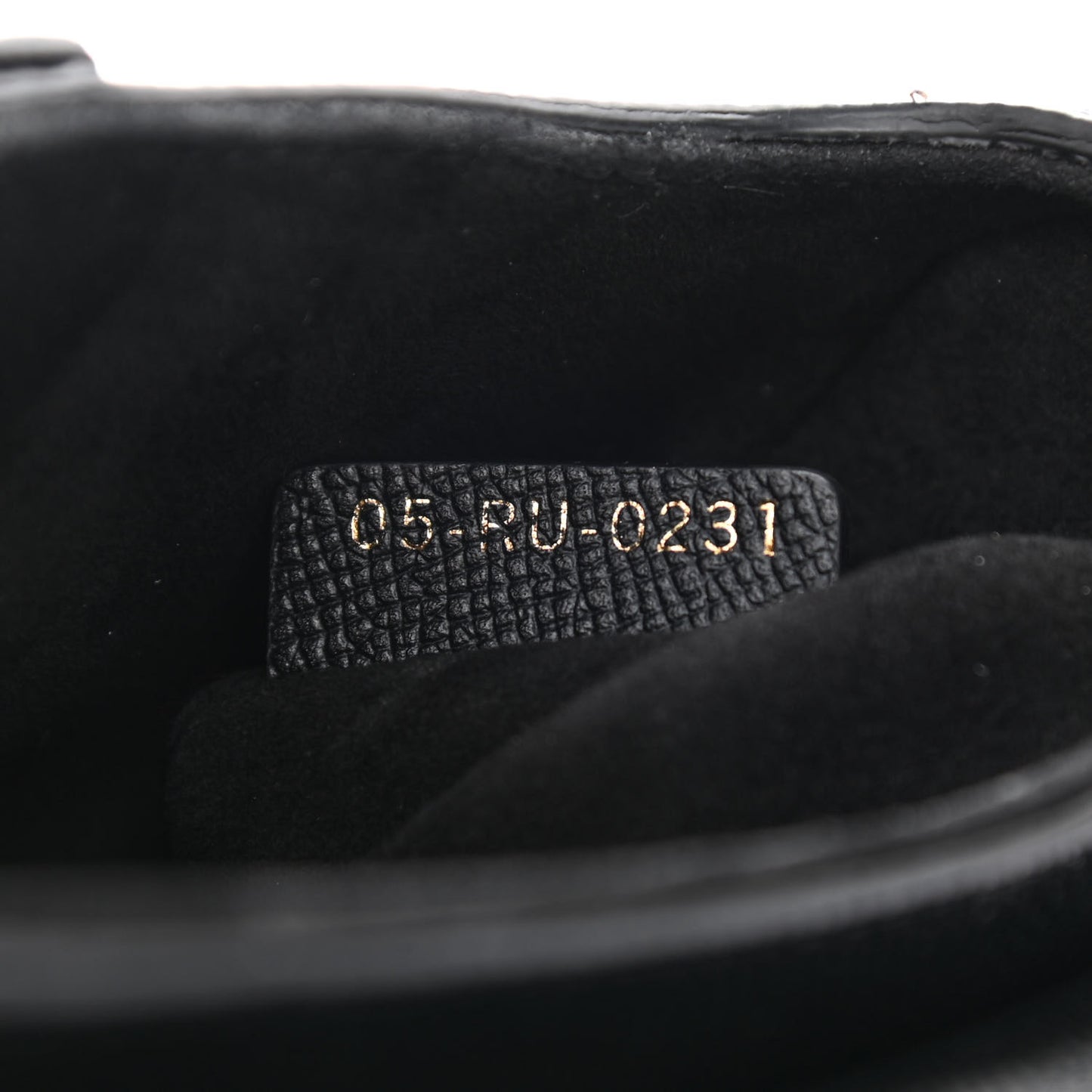 Grained Calfskin Mini Saddle Bag Black