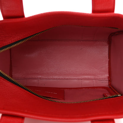 Marc Jacobs Grained Calfskin Small The Tote Bag True Red 5 of 18