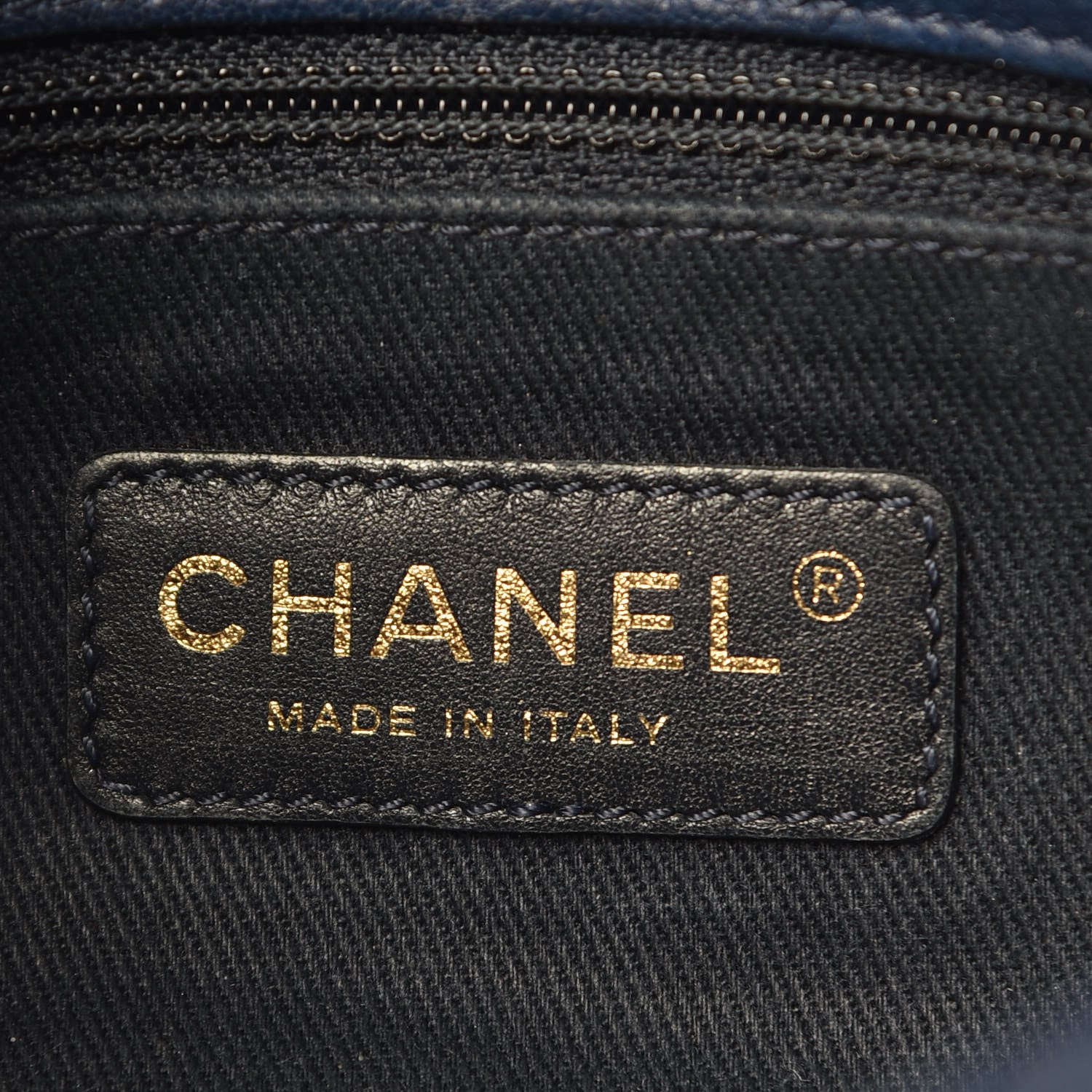 Chanel Calfskin Surpique Chevron Small Flap Navy 8 of 20