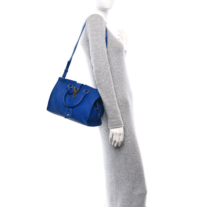 Saint Laurent Calfskin Small Classic Y Cabas Royal Blue 2 of 11