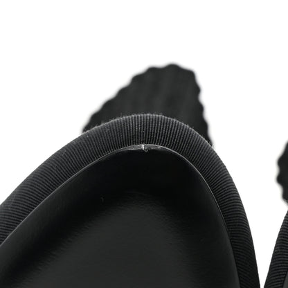 Chanel Jersey Grosgrain CC Cap Toe Short Boots 39 Blue Black 10 of 10