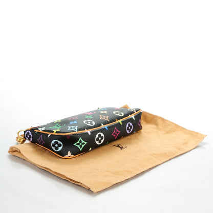 Louis Vuitton Monogram Multicolor Pochette Accessories Black 4 of 8