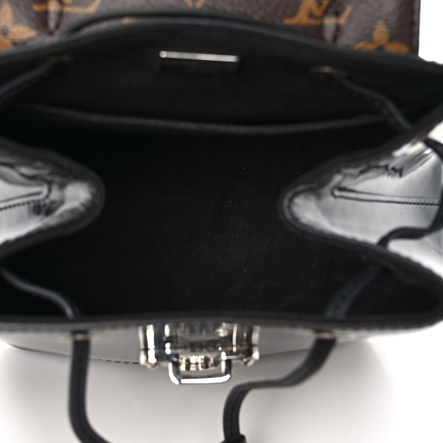 Louis Vuitton Patent Monogram Hot Springs Backpack Black 5 of 8