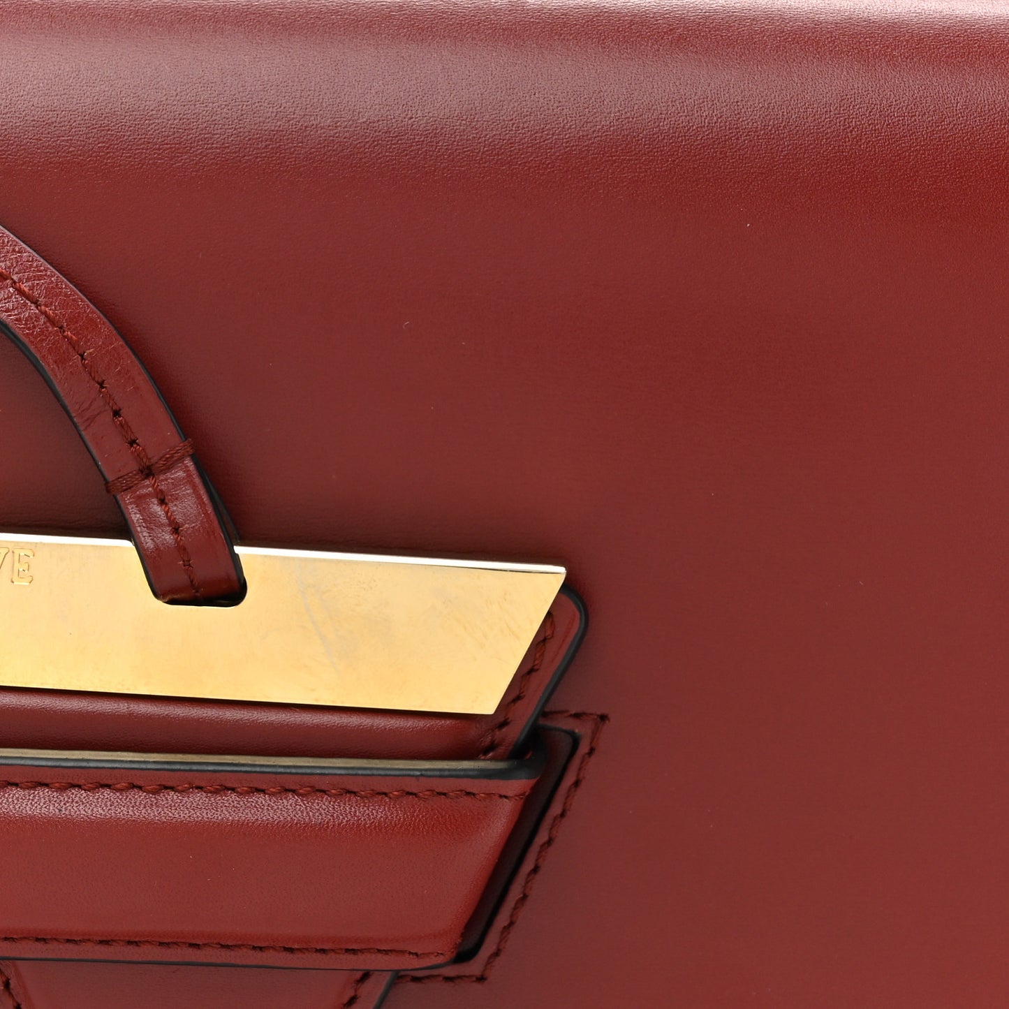 Calfskin Medium Barcelona Shoulder Bag Brick Red