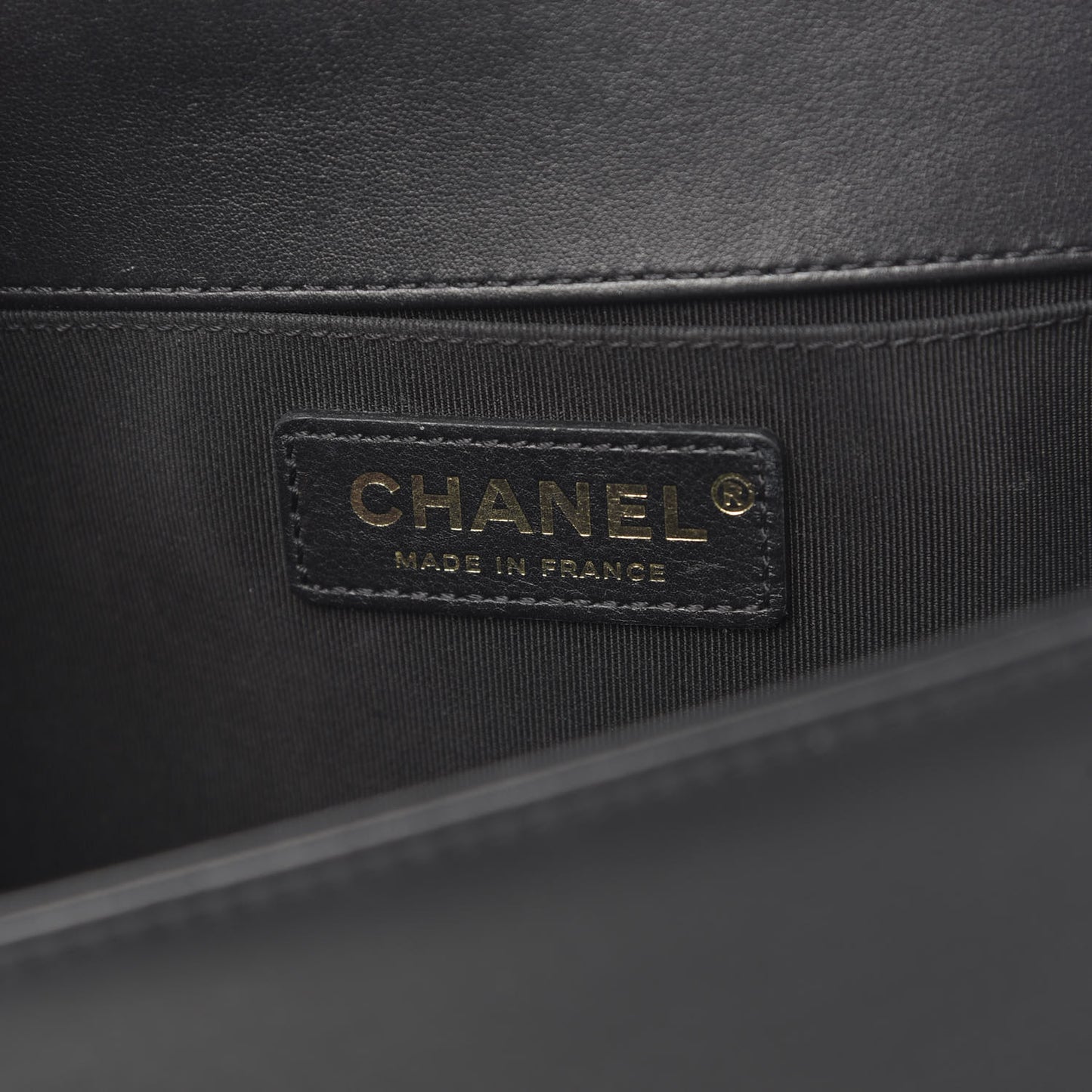 Calfskin Quilted Medium Boy Flap Black