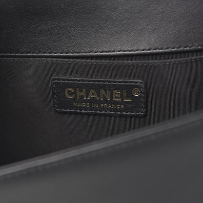 Chanel Calfskin Quilted Medium Boy Flap Black 6 of 10