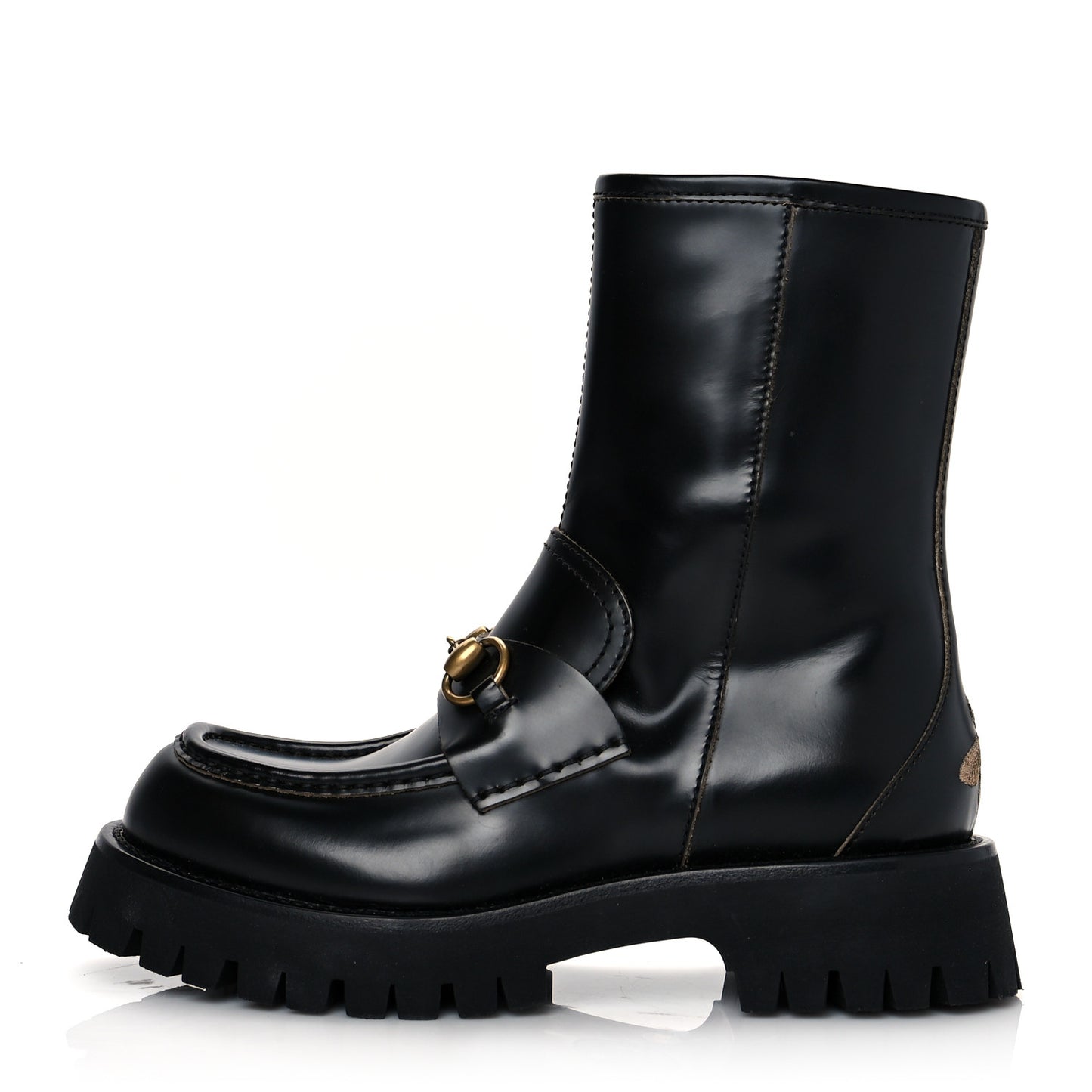 Cordovan Lux Womens Harald Horsebit 25mm Platform Boots 38.5 Black