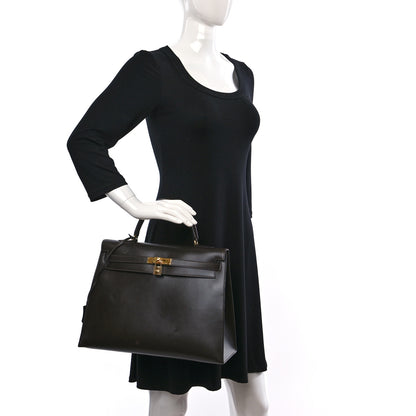 Hermes Box Kelly Sellier 35 Chocolate 2 of 12