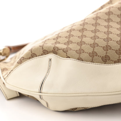 Gucci Monogram Peggy Bamboo Top Handle Bag Off White 6 of 10